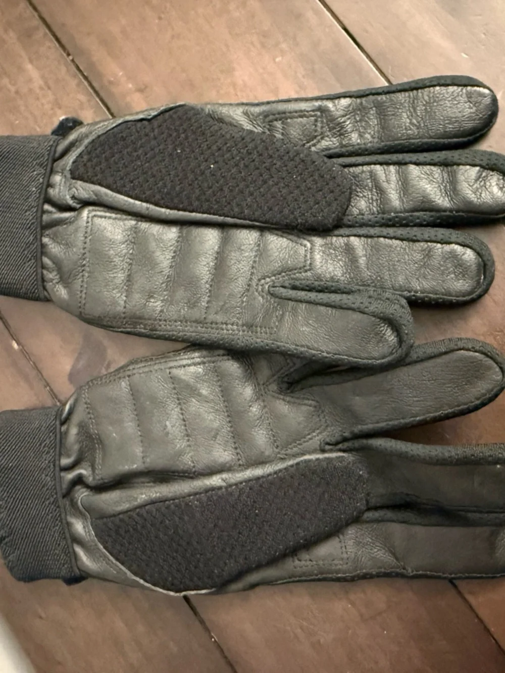 Harley-Davidson Black Leather Riding Gloves Women’s M Motorcycle Biker